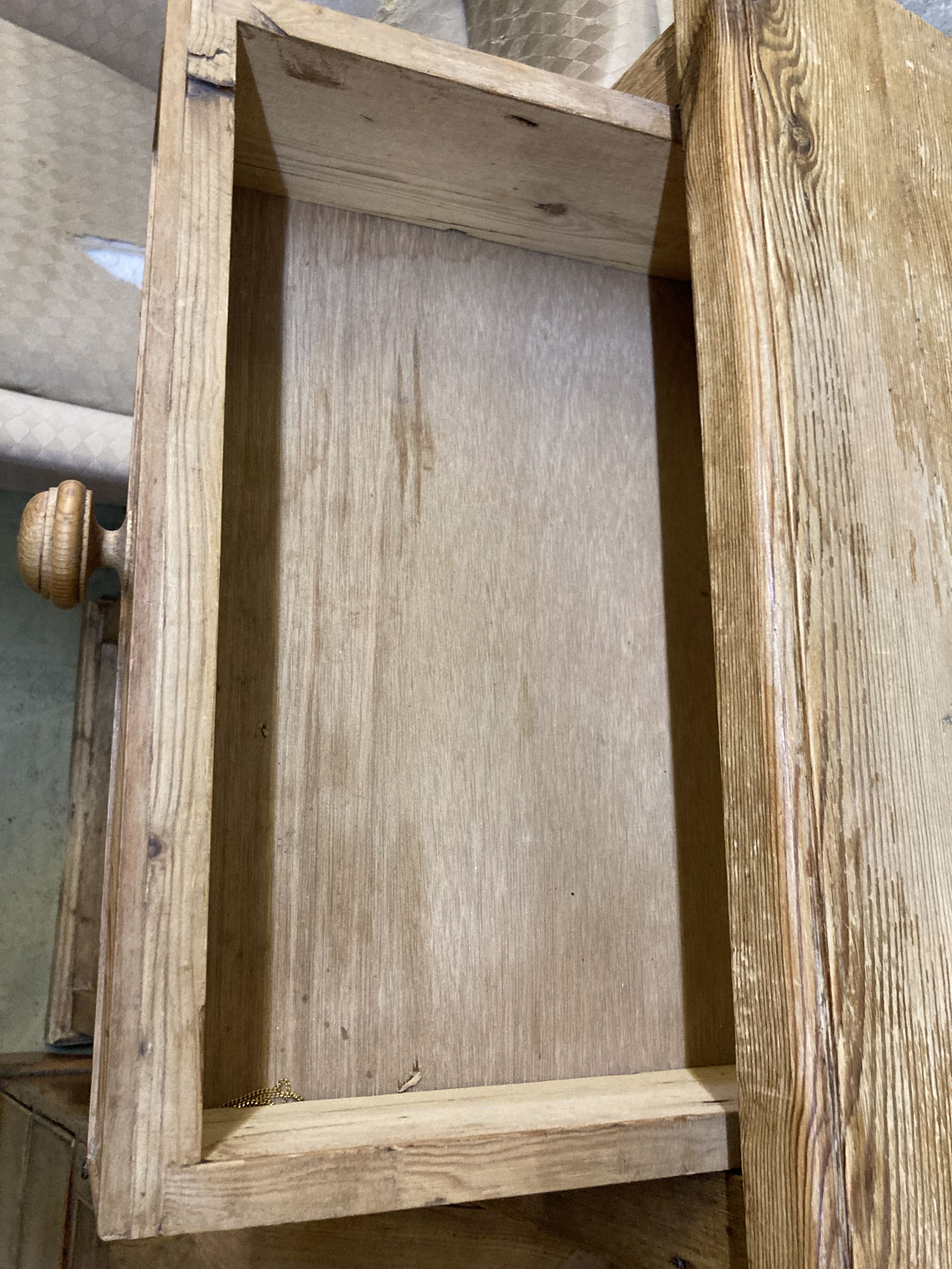 A pair of pine bedside cupboards, width 60cm, depth 38cm, height 67cm